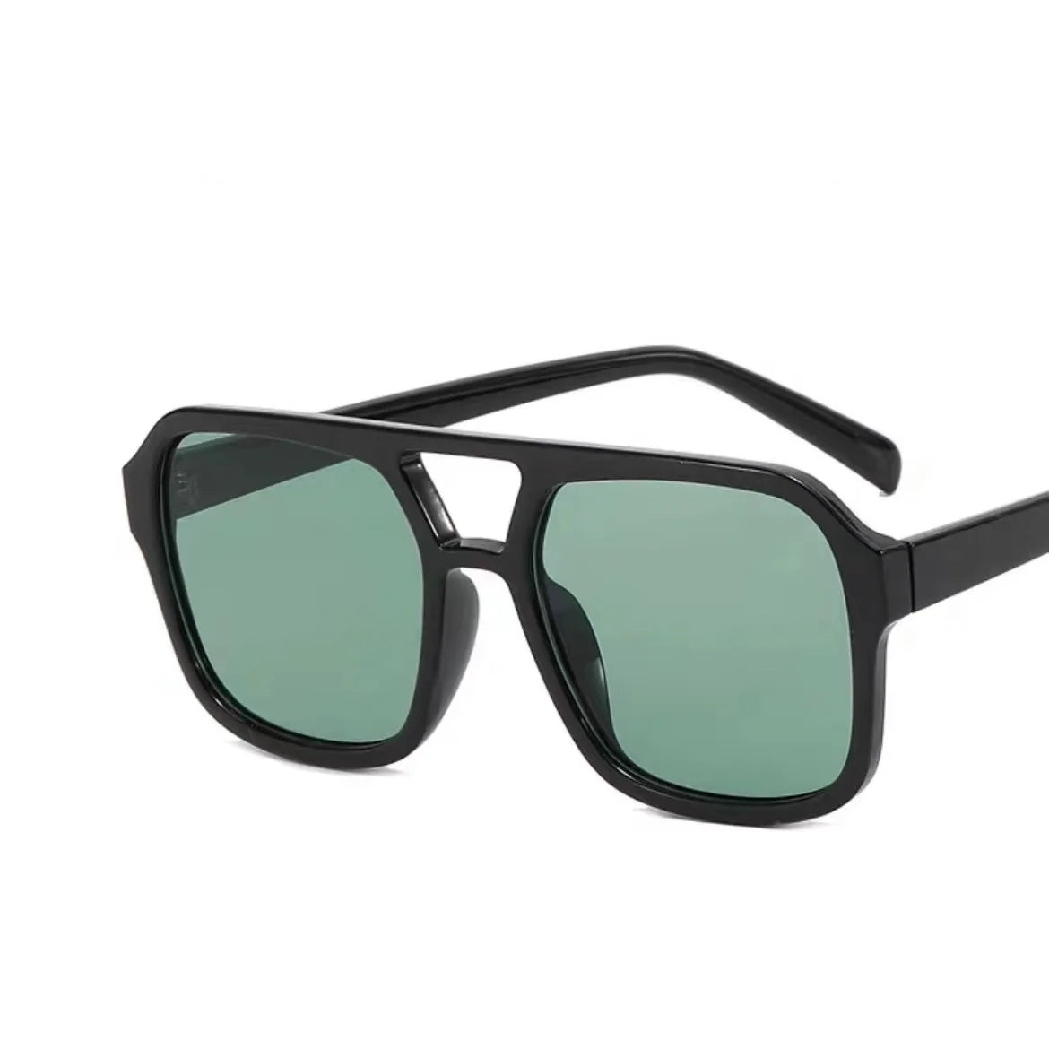 2024 Vintage Oversized Sunglasses Fashion Men Women Square Shades Eyewear Trendy Ins Popular Brand Design UV400 Sun Glasses