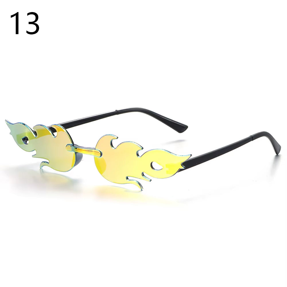 Diamond Shape Rimless True Film Sun Glasses Gafas UV400 Trending Narrow Eyewear Streetwear Okulary Sunglasses Women Oculos