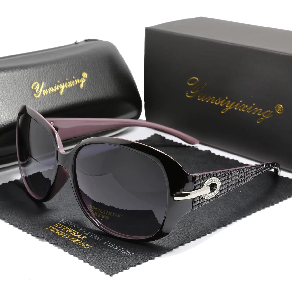 YSYX Polarized Women'S Sunglasses Brand Designer Sun Glasses Fashion Classic Big Frame Glass Female Vintage Oculos De Sol ST2012
