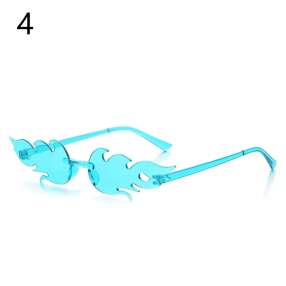 Diamond Shape Rimless True Film Sun Glasses Gafas UV400 Trending Narrow Eyewear Streetwear Okulary Sunglasses Women Oculos