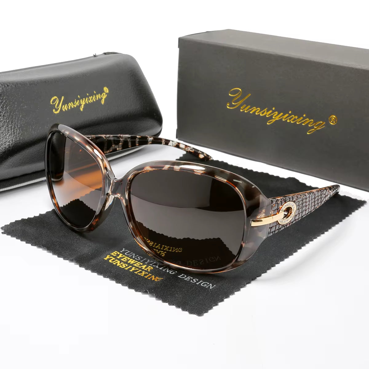 YSYX Polarized Women'S Sunglasses Brand Designer Sun Glasses Fashion Classic Big Frame Glass Female Vintage Oculos De Sol ST2012